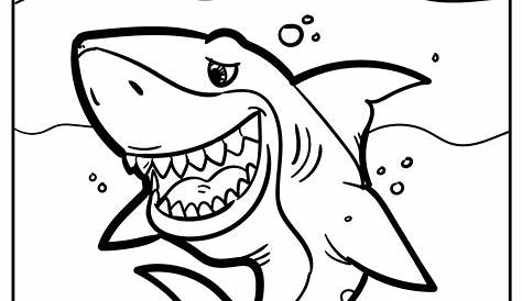 shark week coloring pages printable