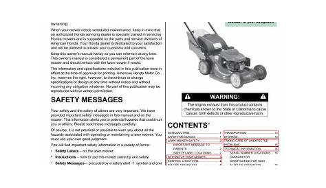 Honda HRX217VKA Owner's Manual | Manualzz