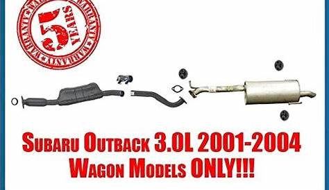Amazon.com: 100% New Exhaust System for 01-04 Subaru Outback 3.0L Wagon