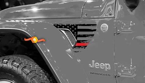 jeep wrangler american flag decal