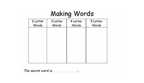 sorting words worksheet