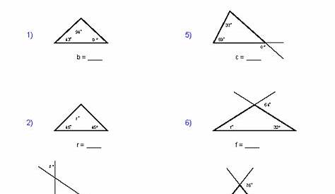 Triangle Inequality Worksheet - worksheet