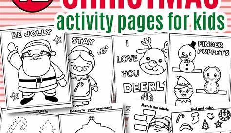 12 Free Printable Christmas Activity Pages for Kids | Sunny Day Family
