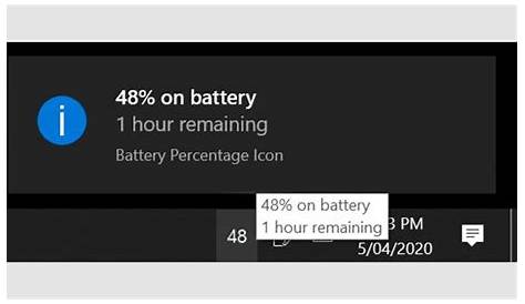 How to Get Battery Percentage Icon in Windows 11 - Techusers