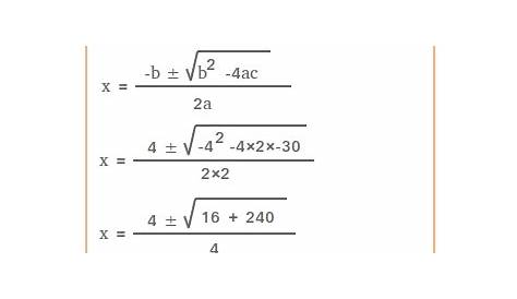 solve by quadratic formula worksheet