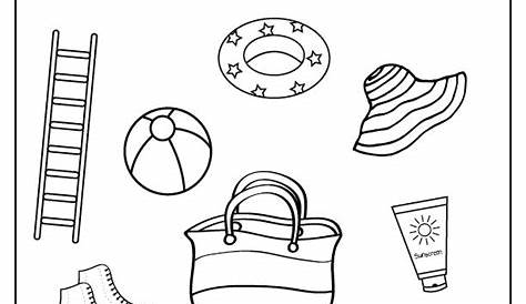Free printable beach coloring page and a fun activity sheet | Beach