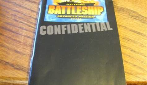 2000 Electronic Battleship Advanced Mission Replacement Manual Lot# A1