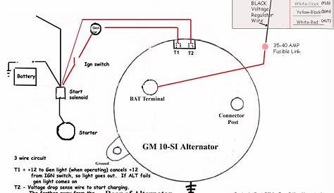 GM 3 wire Alternator Wiring | Alternator, Diagram, Chevy