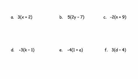 Simplify The Expression Worksheet Answers