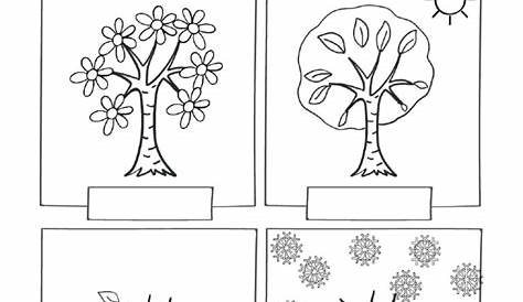 The Seasons Worksheet for Preschool 3