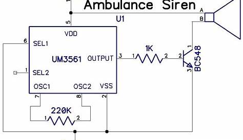 circuit diagram of ambulance siren