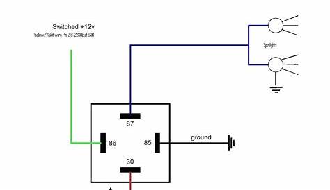 4 pin relay circuit diagram