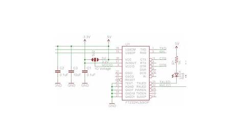 ft232rl usb to serial schematic