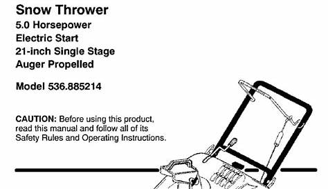 Craftsman Snowblower Manual | PDF | Gasoline | Belt (Mechanical)