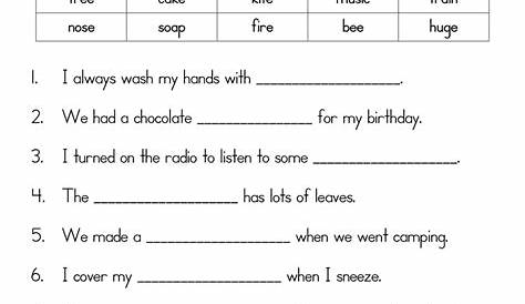 reading long vowel sounds worksheets
