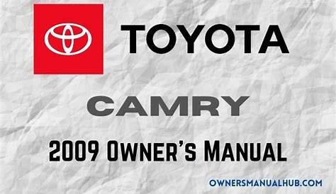 2009 Toyota Camry Owners Manual PDF - 456 Pages