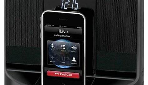 iLive ICP601B Clock Radio w/iPod/iPhone - CLOCK RADIO - SMALL