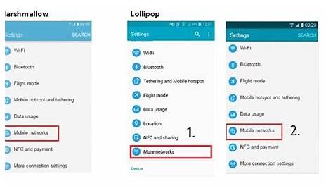 manual network selection samsung