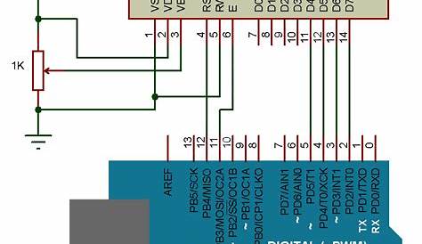 lcd display schematic diagram