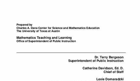 K 12 mathematics standards