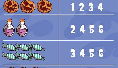 halloween counting worksheets