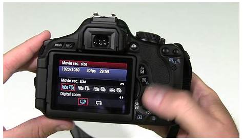 Canon EOS Rebel T3i How to Change Video Setting - YouTube