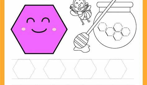 hexagon shape worksheet