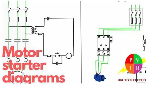 basic motor starter circuit diagram