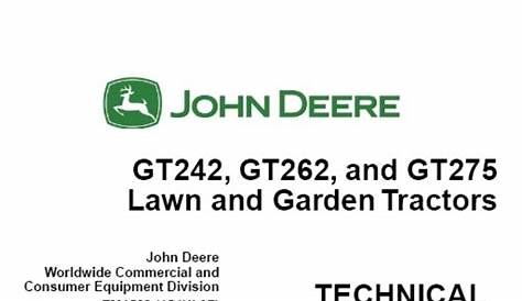 John Deere Gt275 Owners Manual Pdf by PDFS-Manuals - Issuu