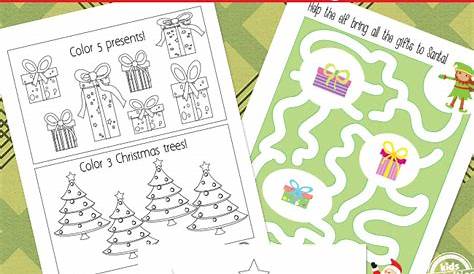 Free Christmas Printables for Preschool & Kindergarten - Thrifty