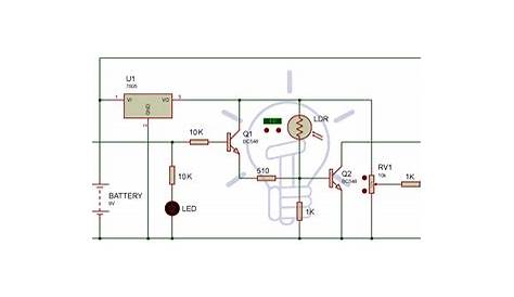 mini emergency light circuit diagram