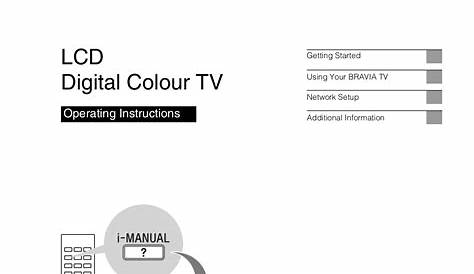 Download free pdf for Sony BRAVIA KDL-55NX720 TV manual