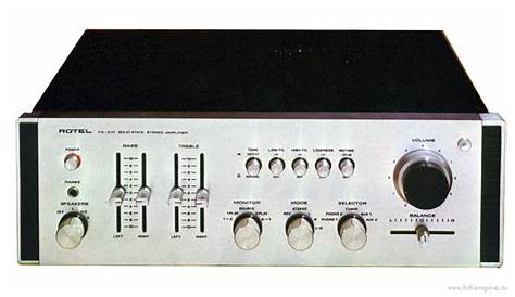 Rotel RA-810 - Manual - Stereo integrated amplifier - HiFi Engine