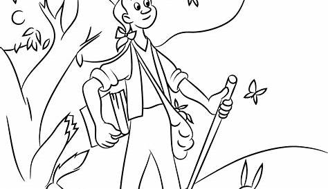 Johnny Appleseed Coloring Pages - Best Coloring Pages For Kids