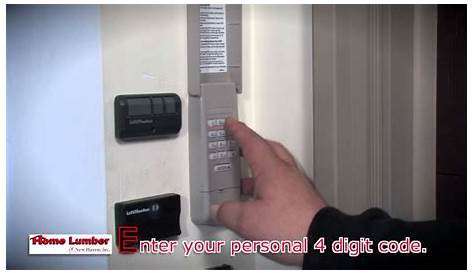 How To Reset Code For Liftmaster Garage Door Opener Keypad | Dandk