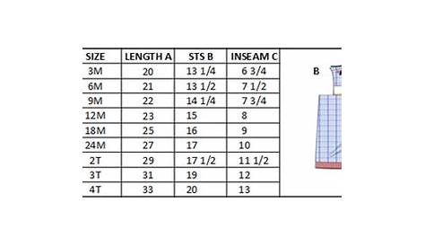 BOY'S SIZE CHARTS – The Trendy Toddler Smocked