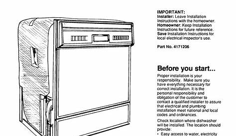 kitchenaid superba dishwasher manual