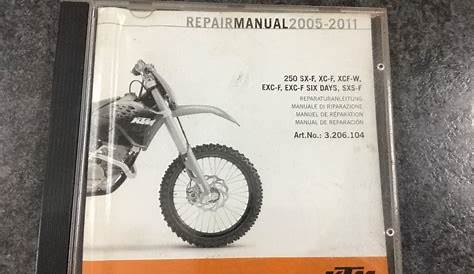 Workshop Manual KTM 250 SXF / EXCF '05-11'