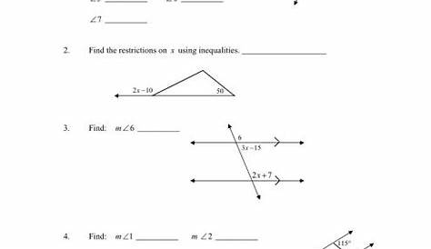 geometry 12-3 worksheets answers
