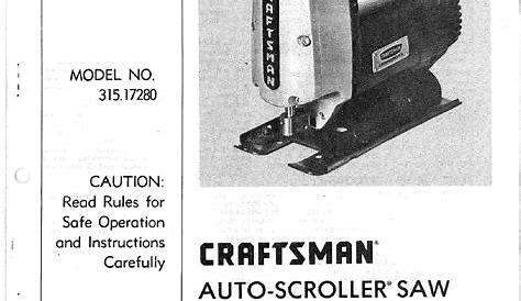 craftsman 315.216230 owner's manual