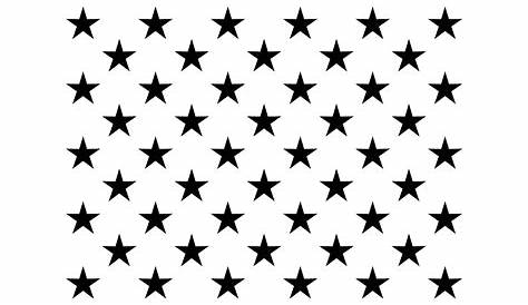 Printable American Flag Stars