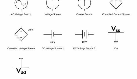 dc power source schematic symbol