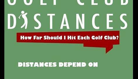 men's golf club distance chart