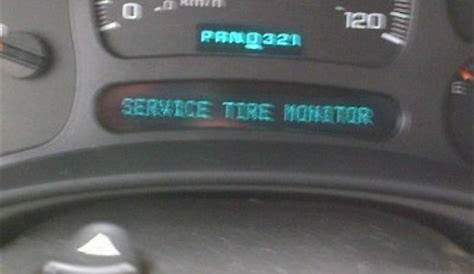 2009 gmc sierra service tire monitor system