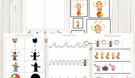 preschool circus worksheets for preschoolers
