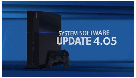 playstation 4 manual update