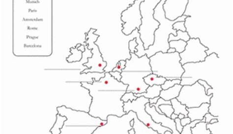 Europe Map | Worksheet | Education.com | Europe map, Homeschool