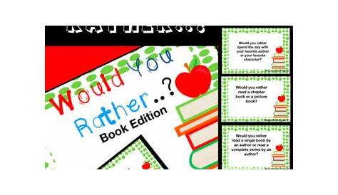 Would You Rather...?? Book Edition- Distance Learning by Second Grade Poppy