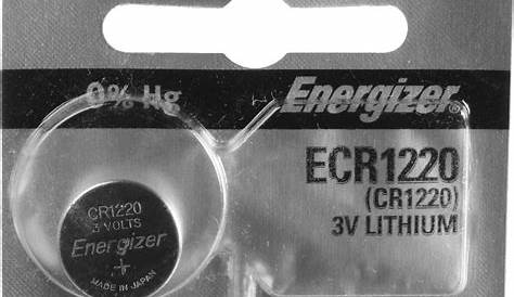 Cr1220 Battery Equivalent Chart