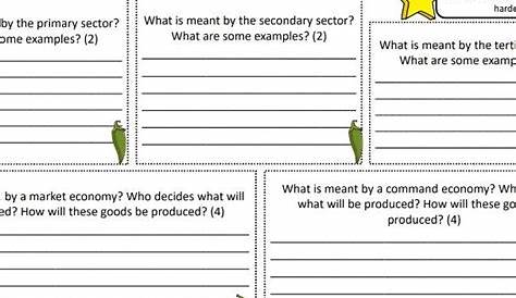 Government And The Economy Worksheet